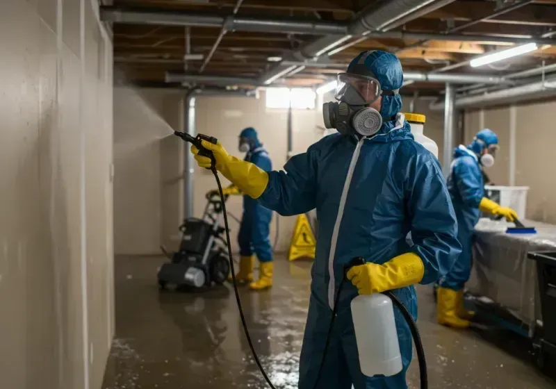 Basement Sanitization and Antimicrobial Treatment process in Kerrville, TX